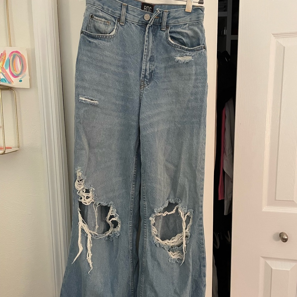 BDG wide leg ripped jeans